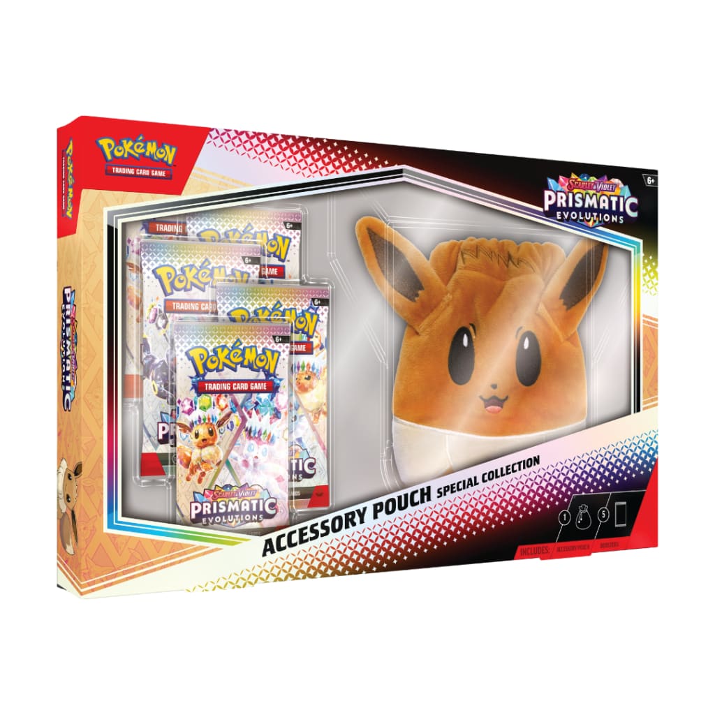 Pokemon Prismatic Evolutions Accessory Pouch Special Collection