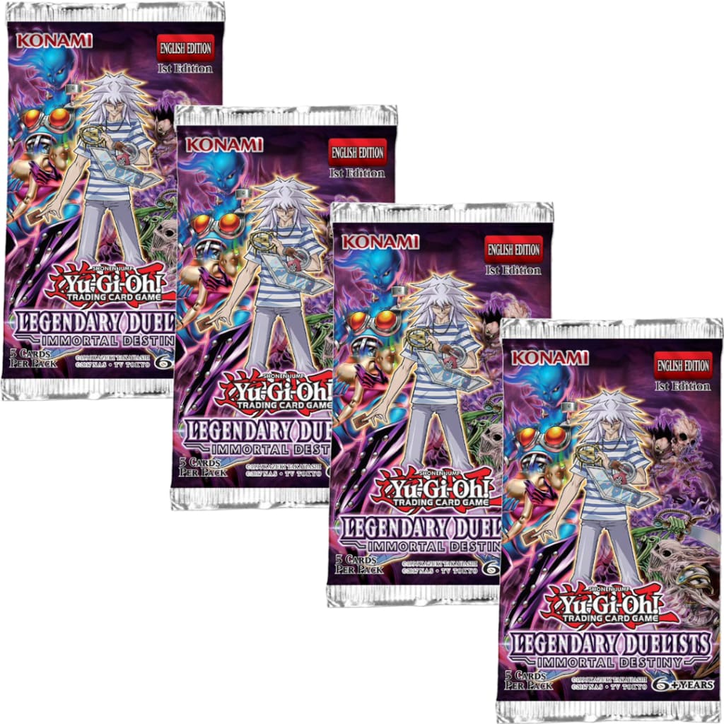 Yugioh Legendary Duelist Immortal Destinies 1st Edition Booster Pack (24 Pack Bundle)